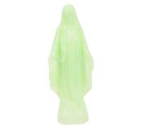 Cabilock Figurine Miniature de Sainte Rita en Plastique Vert Clair, Veilleuse Vierge Lumineuse Fond Plat, Décorative pour Porche ou Église