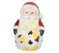 Cabilock Figurine Père Noël LED Résine pour Décoration de Noël Intérieure Veilleuse Festive pour Centre de Table Étagère et Manteau Ambiance Chaleureuse pour Dhiver