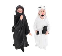Cabilock Figurines Arabes en Résine 2pcs Sculpture Haute Précision et Résistance à L'humidité pour Décor Miniature et Occasions Festives