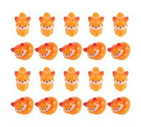 Cabilock Figurines d'animaux en Résine Renard 20 Pièces, Ornement de Bureau, Mini Décor de Table, Décoration pour Fairy Garden et Intérieur