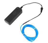 Cabilock Fil Électroluminescent El Flexible 2 m Bleu Câble Lumineux Électroluminescent 3v Économie D'énergie Décor Voiture Cosplay Fête Halloween Noël