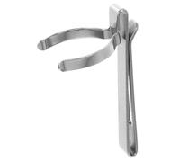 Cabilock fixation de lampe de poche agrafe Titulaires clé pince à épiler lampe de poche à pince à chapeau lampe de poche portable à pince à bascule Acier inoxydable Silver