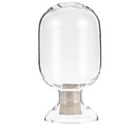 Cabilock Flacon de Conservation d'Échantillons en Verre Transparent Rond 250 ML Bouchon pour Laboratoire et Présentation Cuisine
