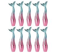 Cabilock Flacon de Gloss à Lèvres Vide 3 G Lot de 10 Tubes Rechargeables en Plastique Léger Kit Maquillage DIY Paillettes Sept Couleurs Sirène