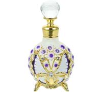 Cabilock Flacon de Parfum Vide Rechargeable 30 Ml en Verre Dépoli Style Vintage Arabe Flacon Décoratif pour Huiles Essentielles et Parfum Bouteille de Potion Compacte pour Voyage et