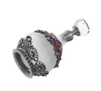 Cabilock Flacon De Parfum Vintage 25 ML en Émail avec Strass, Vaporisateur Rechargeable, Flacon Décoratif Féminin pour Voyage Et Décoration Intérieure