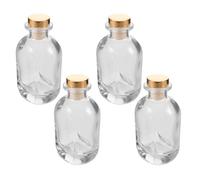 Cabilock Flacon Diffuseur à Roseaux 150ml 4 Pièces en Verre Transparent | Recharge Parfum, Usage Quotidien à Maison, Format 5 Oz, Design Réutilisable, pour DIY Créatif