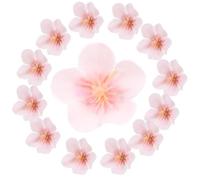 Cabilock Fleur de Cerisier Artificielle Légère et Facile à Porter en Tissu de Soie Tête de Fleur Réaliste Décoration de Mariage pour Fête et Accessoires