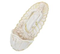 Cabilock Fontaine Eau Sainte Résine Décor Murale Vierge De Guadalupe Accessoire Catholique Élégant pour Et Église Décoration Et De Première Communion