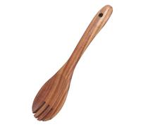 Cabilock Fourchette à Salade en Bois 26 CM Manche Long Ustensile Cuisine Naturel Couverts à Salade Robustes pour Service et Préparation Outil Polyvalent Fraîche