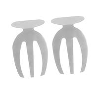 Cabilock Fourchettes à Salade Pince à Salade à 3 Dents en Acier Inoxydable Lot de 2 Bords Lisses, Cuisine et Service
