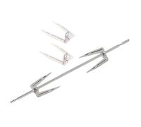 Cabilock Fourchettes Acier Inoxydable pour Poulet Accessoires de Cuisine pour Four et Barbecue Set Tige Rotative de Support Stable et Résistant pour Cuisson Uniforme