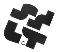 Cabilock Gabarit de Barbe pour Homme Outil de Traçage de Ligne de Cheveux avec Mesure Kit de Mise Forme Réutilisable pour Coiffure et Style de Barbe