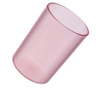 Cabilock Gobelets en Plastique Transparents pour Salle De Bain, Tasse à Eau 250 ML, Surface Lisse, Usage Familial, Porte-Brosse à Dents Polyvalent, Lot De 2 Pièces, Couleur Rose Transparent
