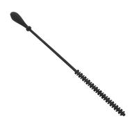 Cabilock Goupillon en Silicone Noir pour Pailles Embout Souple et Tige Longue, Brosse de Nettoyage Facile à Utiliser pour Bouteilles et Pailles