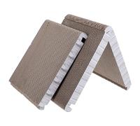 Cabilock Griffoir à 6 Faces Utilisables Pliable pour Chat en Carton Ondulé Triangulaire et Angles Multiples de Griffade pour Divertissement Intérieur
