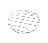 Cabilock Grille à Viande en Acier Inoxydable Ronde 20 Cm pour Barbecue Grille à Poisson Pizza Résistante Au Lave-Vaisselle pour Steaks Légumes Et Fruits De Mer