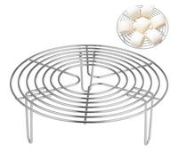Cabilock Grille de cuisson en acier inoxydable pour cuisson à la vapeur - Grille à gâteau ronde à la vapeur - Panier à vapeur pour casseroles et casseroles