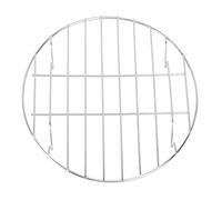 Cabilock Grille de Cuisson Ronde en Acier Inoxydable pour Poisson Rôtissoire Pizza 5 Cm sans Plateau Noir Répartition Uniforme de La Chaleur