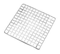 Cabilock Grille de Refroidissement INOX 25x25 Cm Grille Pâtisserie et Biscuits Support Barbecue Résistant Haute Température pour Cuisson la Cuisine Maison