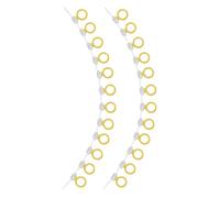 Cabilock Guirlande de 2 Bannières D’Alliances en Papier Pailleté Doré Décoration Suspendue pour Enterrement de Vie de Jeune Fille et Fête Prénuptiale Bannière de Fiançailles Scintillante