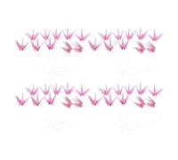Cabilock Guirlande de Grues en Papier Origami Imperméable 4 Pièces 10 CM Rose Nacré Décoration Suspendue pour Fête en Extérieur Accessoires Photo pour Mariage et Garden-Party