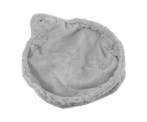 Cabilock Hamac pour Chat en Peluche Structure en Acier, Design Fermé Facile à Nettoyer, Forme Ronde Grosse Cuillère, pour Chatons et Petits Animaux, Accessoire pour Arbre à Chat