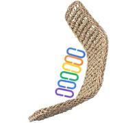 Cabilock Hamac pour Oiseaux Grimpants en Herbe Résistant Crochet Suspendu, Balançoire Amusante et Perchoir pour Calopsittes, Décoration Maison Robuste pour Perroquets