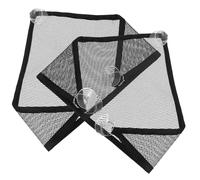 Cabilock Hamac Suspendu pour Reptiles et Écureuils 2 Pièces Filet d'escalade Résistant aux Morsures en Maille Caoutchouc Noir pour Repos et Jeu