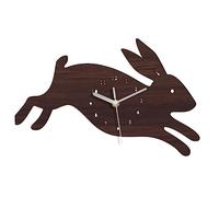 Cabilock Horloge Murale Silencieuse Forme de Lapin pour Garçon Fille Décoration Murale Pratique pour Chambre Garçon Fille et Salon