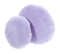 Cabilock Houppette à Maquillage Double Face Violette 2 Pièces, Grosse Taille 75x20mm Petite 55x18mm, Texture Velours Dense pour Poudre Visage, Houppette Poudre Fixante et Beauté, Usage