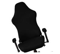 Cabilock Housse de Chaise Gaming Extensible Noire Polyester Stretch Protecteur Rayures pour Fauteuil Bureau Informatique Lavable et Ajustable sans Accoudoir Adaptée Plupart des Chaises