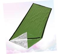 Cabilock Housse de Couchage Urgence Extérieur PE Thermique Léger et Compact Isolante de Survie pour Camping Randonnée et Voyage Protection Le Froid Couleur Verte