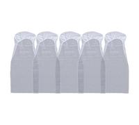 Cabilock Housse de siège jetable pour Avion, Lot de 5 - Non tissées - Protection intégrale - pour Avion, Conduite, Partage de Voiture, Taxi - Blanc