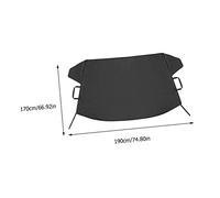 Cabilock Housse Pare Brise Voiture Imperméable Givre et UV Protection Toutes Saisons avec Sangles Élastiques pour Camions Dimensions