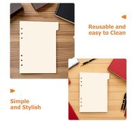 Cabilock Intercalaires à Onglets en Plastique PP Beige pour Classeurs à 6 Anneaux Format A5 18 Pages de Séparation 3 Sets Organisation Bureau et École