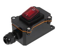 Cabilock Interrupteur à Bascule Marche/Arrêt Étanche pour Usage Extérieur Interrupteur D’Éclairage Extérieur Robuste Intégré au Cordon 1 Pièce Compatible Installation en Ligne Haute