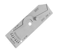 Cabilock Jauge de Soudure Métrique pour Inspection Précise Profondeur de Fusion Outil de Mesure Robuste pour Soudeurs Règle Inspection de Soudure Fiable et Facile à Utiliser