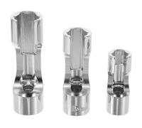 Cabilock Jeu de 3 douilles pour tuyaux automobiles, outil de montage d'écrou évasé, manchon d'injecteur diesel, douille de capteur de température 12 mm, 15 mm, 18 mm