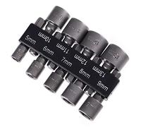 Cabilock Jeu de 9 Pcs D'adaptateurs de Douille en Acier Chrome-vanadium, Pratiques et Faciles à Démonter, pour Tournevis Manuel et Électrique, Menuiserie et Pièces Auto