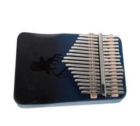 Cabilock Kalimba Touches Bois Massif Piano à Double Doigt pour Débutants et Professionnels Instrument Portable avec Finition Bleue Dégradée Kalimba Facile à Apprendre