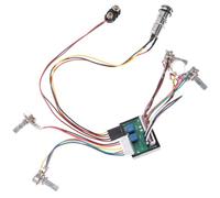 Cabilock Kit Câblage Préampli Guitare Électrique 3 Bandes Égaliseur et Jack G102, Circuit Eq pour Accessoires Guitare Basse, Faisceau Câblage Pick-Up, Équipement Électronique pour Réglage