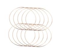 Cabilock Kit Daccessoires Attrape-rêves - 10 Pièces Attrape-rêves en Métal Diamètre 45 Mm Parfait pour Le Macramé Et Lartisanat