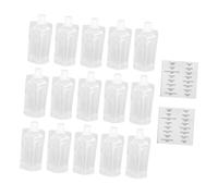Cabilock Kit de 17 Pièces de Sachets de Lotion de Voyage en Pet Réutilisables, Facile à Remplir, Large Capacité de Stockage, pour Cosmétiques et Soins Personnels