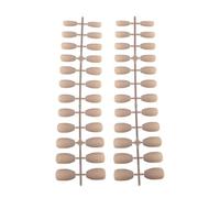 Cabilock Kit de 2 Boîtes de Faux Ongles Autocollants Longs à Couverture Complète Forme Cercueil Finition Mate et Ultra-Fins pour Décoration D’Ongles Féminins en Salon de Manucure