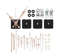 Cabilock Kit de 4 Mécanismes d'Horloge à Quartz Silencieux Aiguilles en Métal, Accessoires pour Horloges Murales Industrielles, Réparation et Fabrication, Usage Domestique