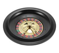 Cabilock Kit de jeu de roulette russe avec poker en plastique de 25,4 cm, accessoires de jeu pour adultes, jeu de table portable pour fêtes de famille et soirées de jeu