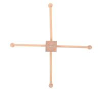 Cabilock Kit de mobile pour bébé à monter soi-même : support décoratif en bois pour carillon à vent - Cadre pour mobile, accessoires pour suspendre des jouets et des clochettes.