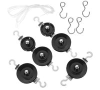 Cabilock Kit de Poulies Métalliques Simple et Double pour Expériences Mécaniques Outil Pédagogique de Physique pour Collégiens avec Rangement Pratique
