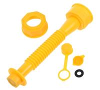 Cabilock Kit de Remplacement de Buse Flexible pour Fût D'huile avec Double Couvercle et Bouchon D'aération, Compatible Réservoirs Plastiques, 1 Pièce Jaune, Embout pour Ravitaillement